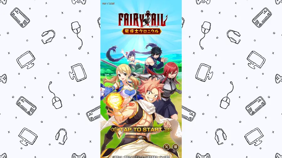 フェアリーテイルクロニクル、スタート画面