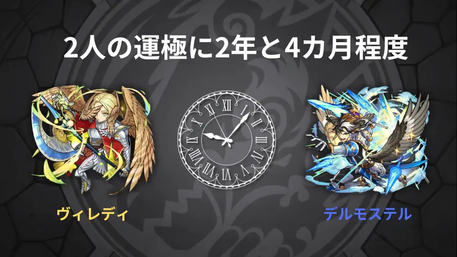 ヴィレディとデルモステルの運極作成の時間